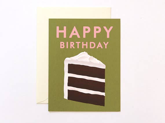 Clap Clap - Chocolate Cake Happy Birthday Card