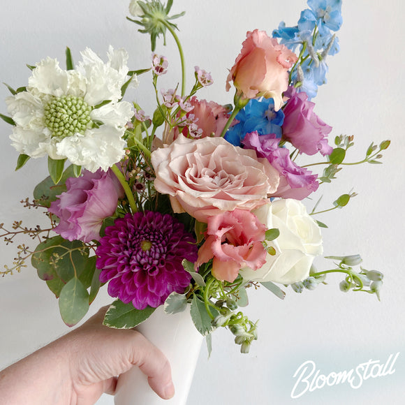 Petite flower arrangements by Bloomstall.