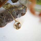 Forest Floor Necklace: 26" satellite / Gold