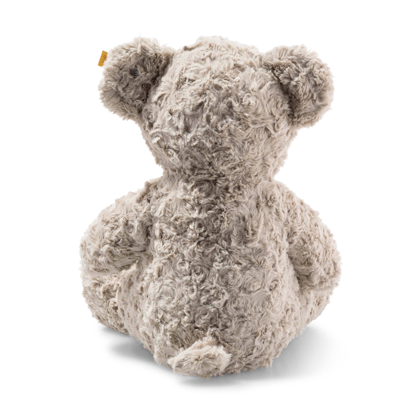 back view of a steiff teddy bear