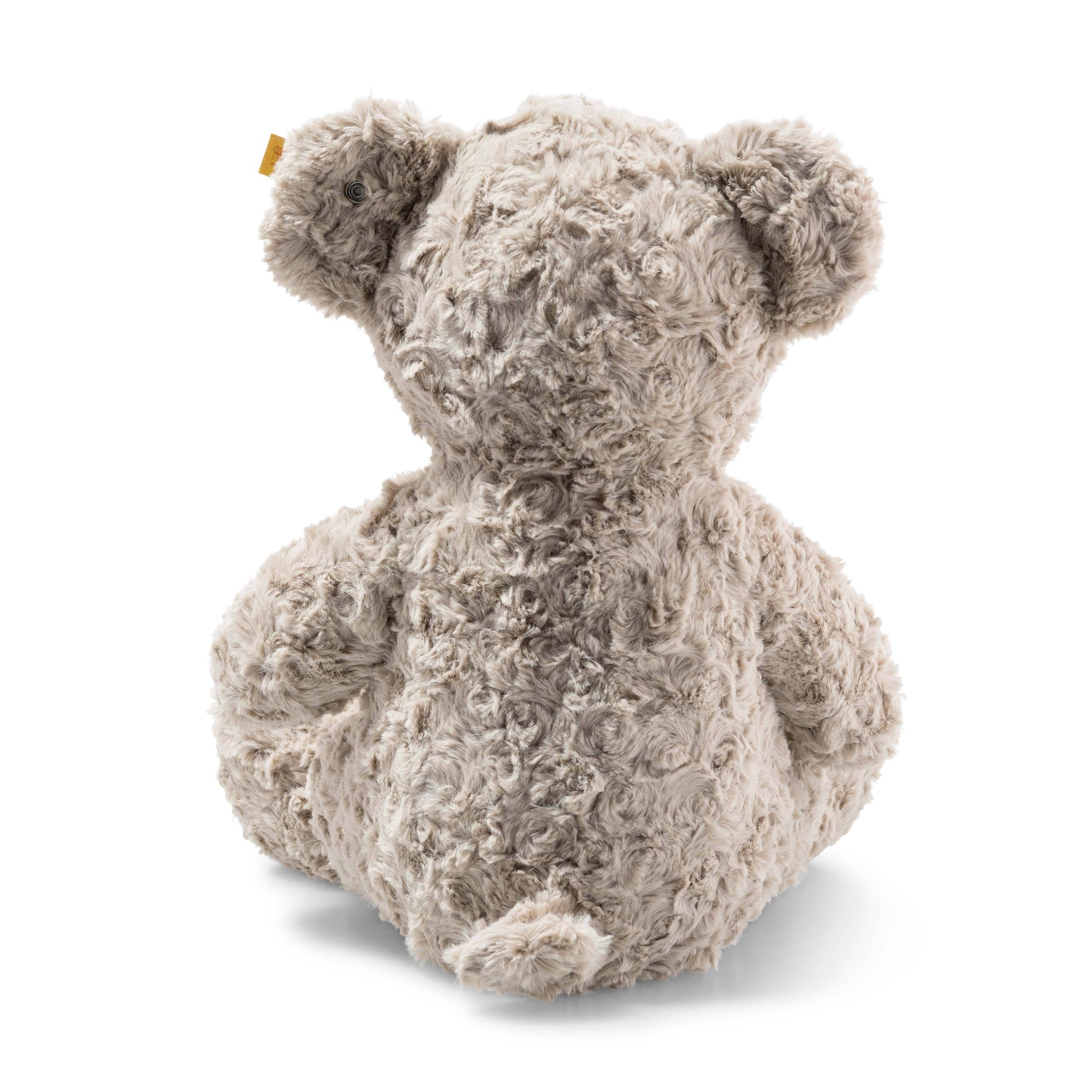 back view of a steiff teddy bear