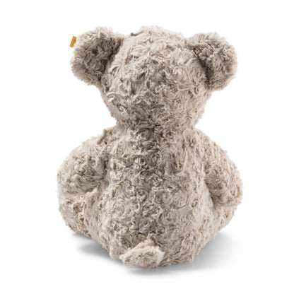back view of a steiff teddy bear