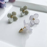 Hydrangea Studs: Jade