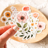 Clear Anemone Sticker 2.25x1.5in