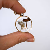 Forest Floor Necklace: 26" satellite / Gold
