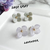 Hydrangea Studs: Jade