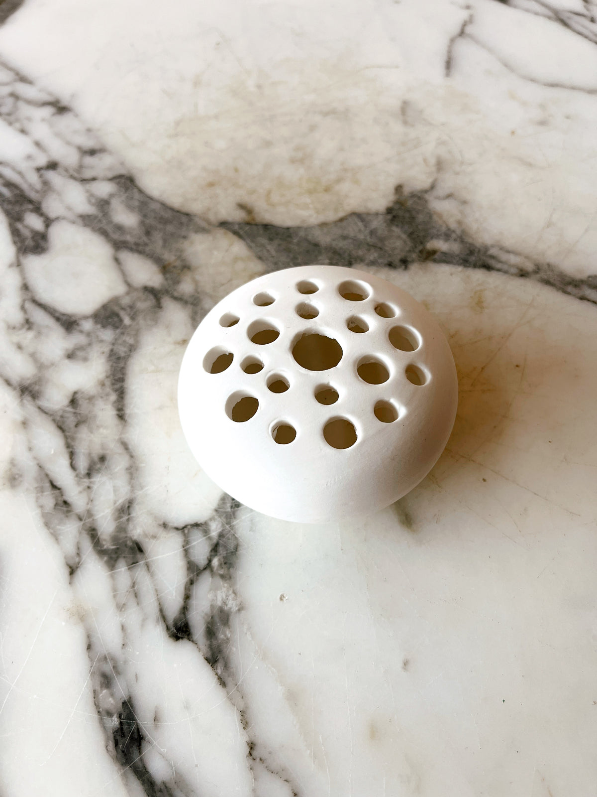 Ceramic flower frog