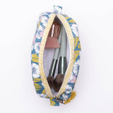 Evangeline Small Quilted Scallop Zipper Pouch