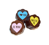 Valentine Sayings Hearts Chocolate Covered Caramels