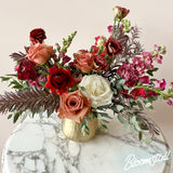 christmas flower arrangement 2024 by bloomstall flower boutique in columbia tn