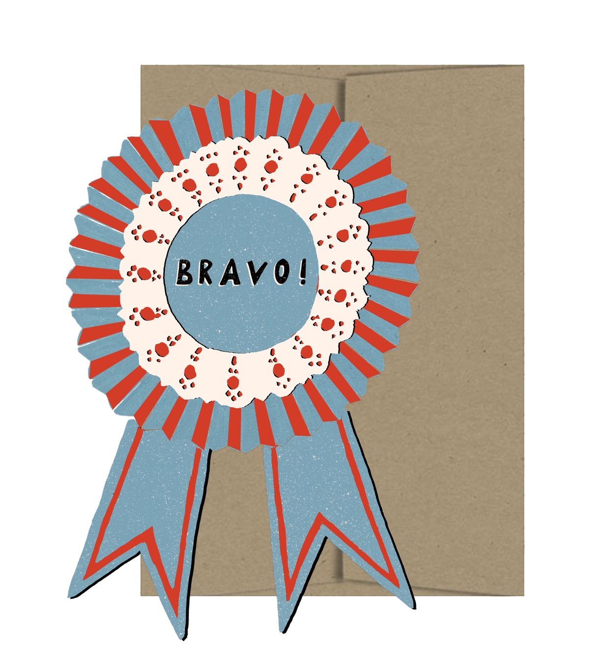 Bravo Medallion Prize ribbon- Die Cut Card – Bloomstall Flower Boutique ...