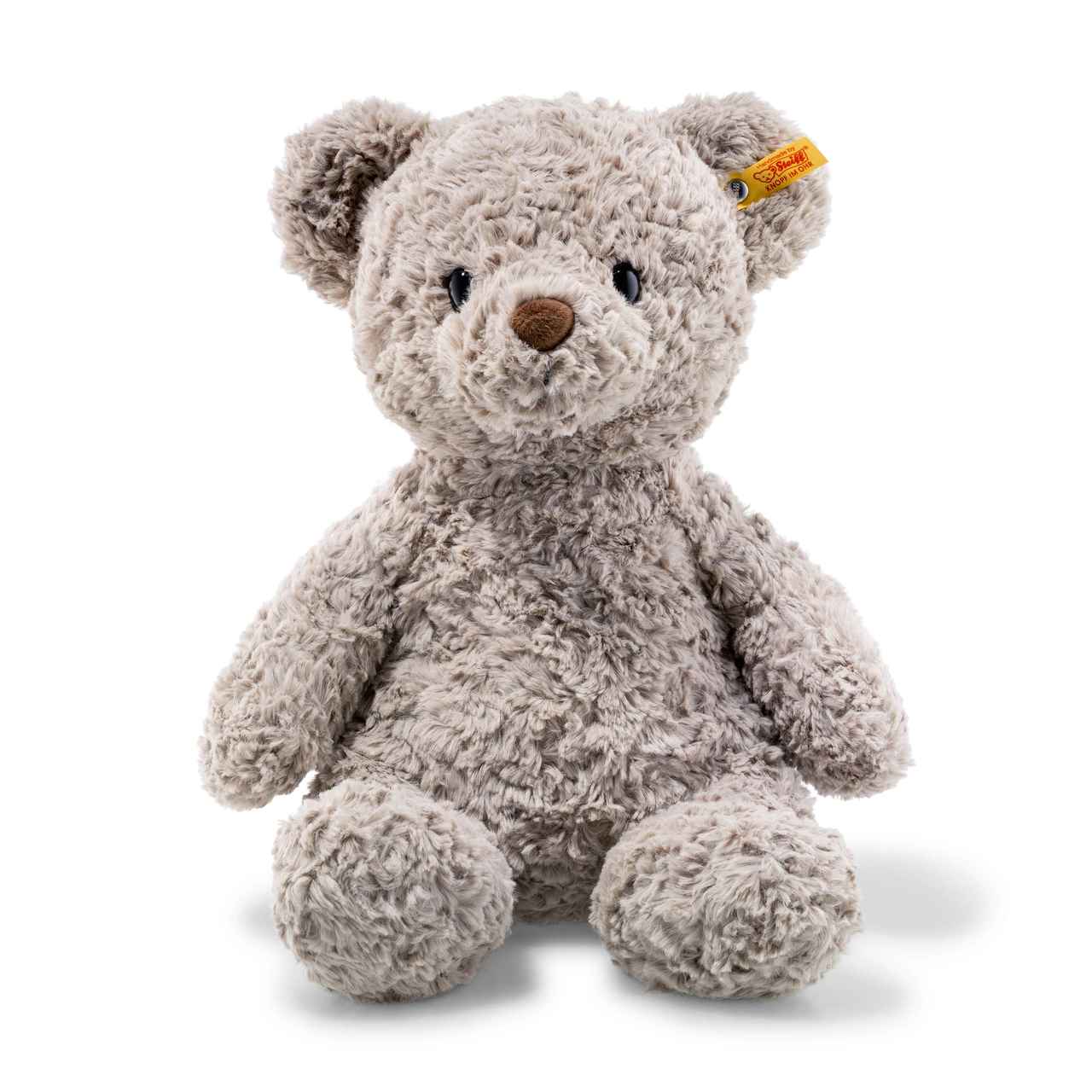 Steiiff 15" tall bear with light brown fur.