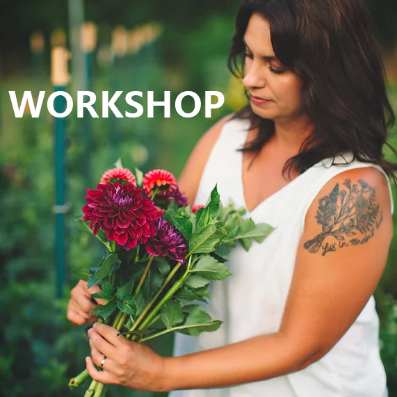 All About Dahlias Workshop With Lindsey Hufford of Kinship Flower Farm at Bloomstall Flowers.