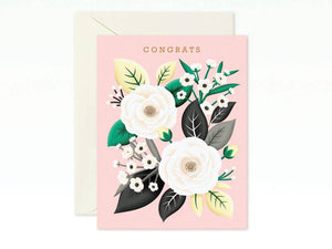 Clap Clap - White Rose Congratulations Card