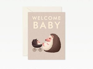 Clap Clap - Babyshower Hedgehog Baby Card