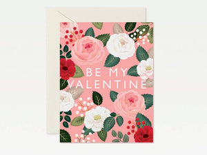 Pink Rose Valentine's Day Card