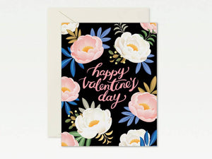 Peony Valentine's Day Card