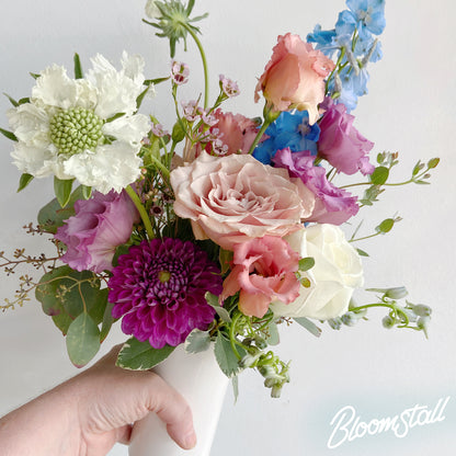Petite flower arrangements by Bloomstall.  send flowers to any address in columbia, tn with bloomstall flower boutique.