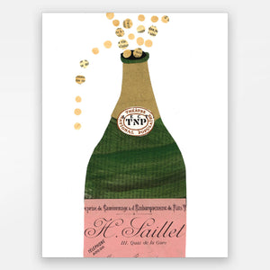 Bubbly Champagne Card