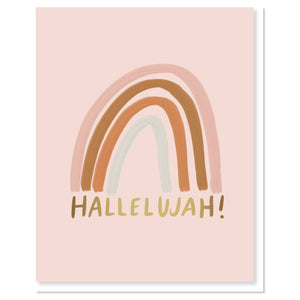 Hallelujah! Rainbow Greeting Card