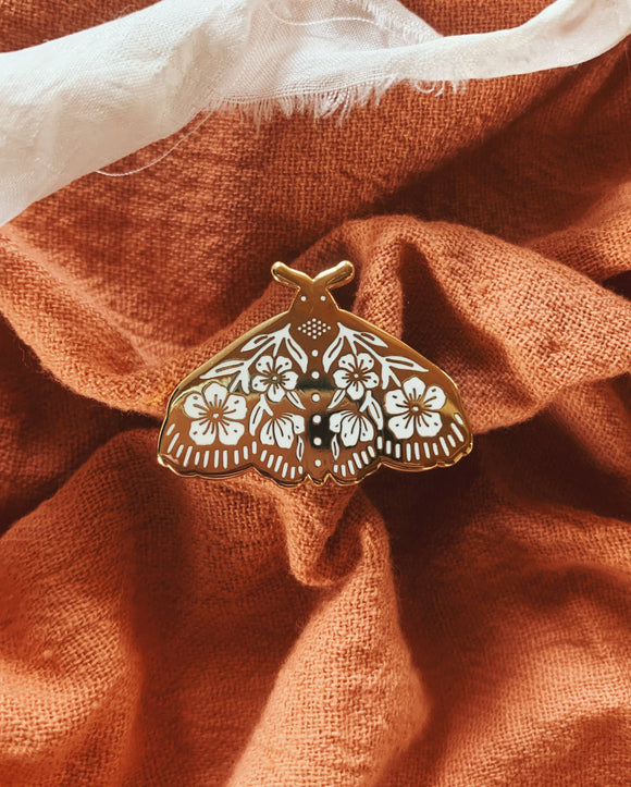 Moth Enamel Pin For Insect Lovers