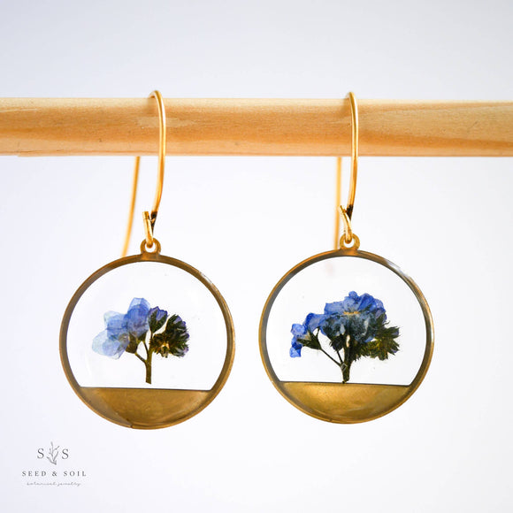 Seed & Soil Horizon Earrings Forget me Not