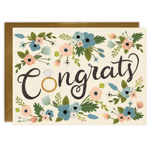 Congrats Ring - Engagement Card