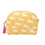 Horses Small Quilted Scallop Zipper Pouch