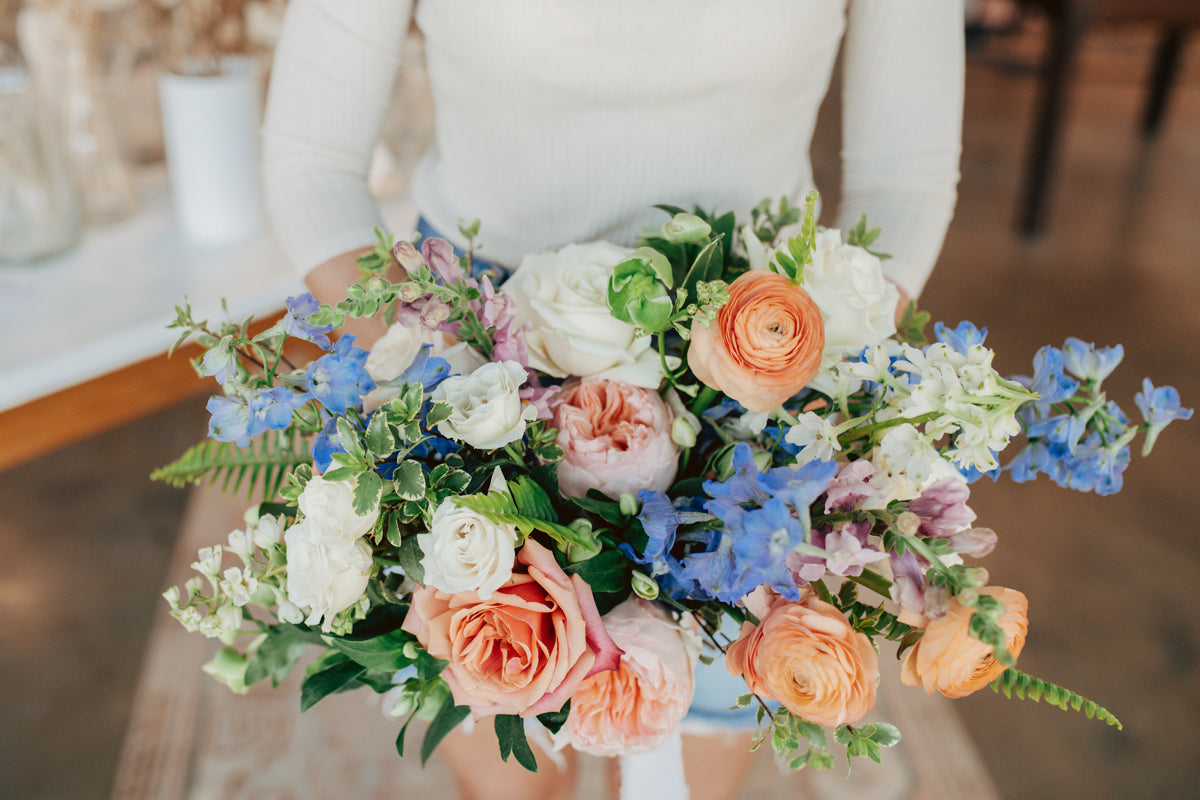 a bride holds a Wedding Bouquet - Columbia, TN