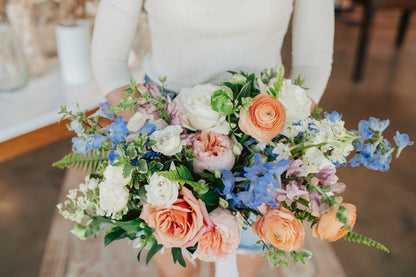 a bride holds a Wedding Bouquet - Columbia, TN