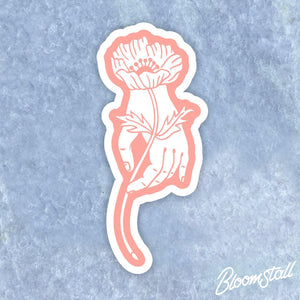 Bloomstall Anemone with Hand Sticker - Bloomstall Flowers - Columbia, Tennessee