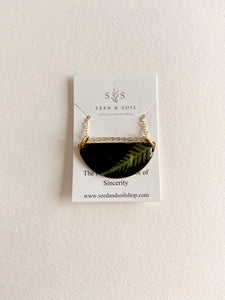 Seed & Soil Shield Necklace Cameo